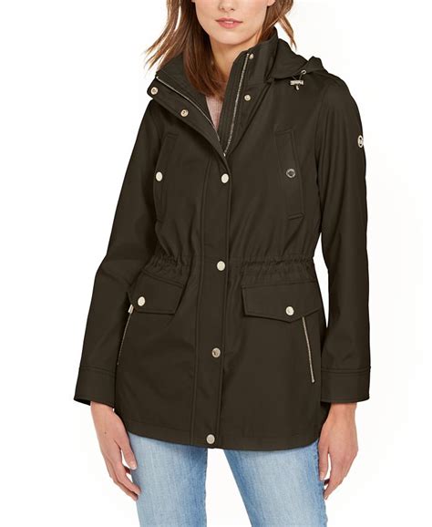 michael kors womens wool coat|michael kors anorak women's jacket.